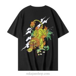 Vintage Embroidery T Shirt Chinese Animal Graphic T-Shirt 1