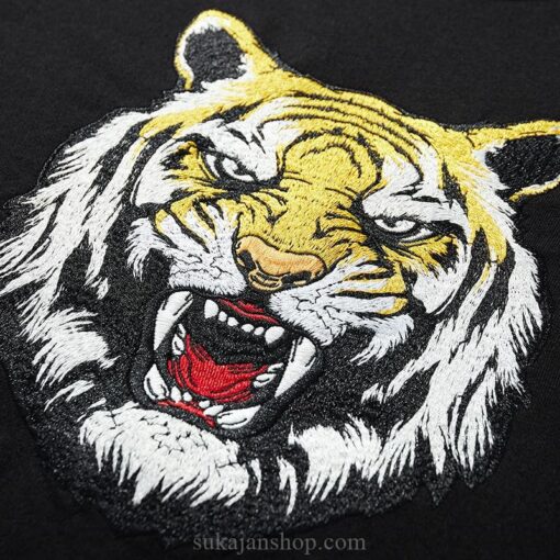Embroidered Tiger Velvet Fleece Streetwear Sukajan Hoodie 2
