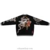 Black Japanese Embroidered Japanese Dragon Cotton Padded Sukajan Jacket 1
