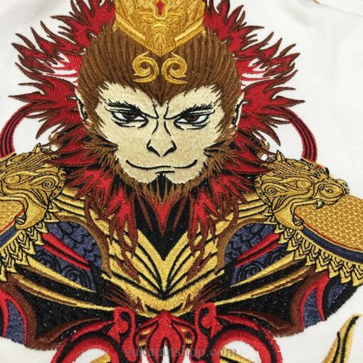 Monkey Embroidery T Shirt Chinese Hip Hop Sukajan T-Shirt 5