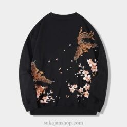 Vintage Harajuku Phoenix Embroidered Sukajan Hoodie 1 Vintage Harajuku Phoenix Embroidered Sukajan Hoodie 1
