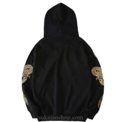 Golden Dragon Embroidered Vintage Sukajan Hoodie 2