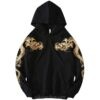 Golden Dragon Embroidered Vintage Sukajan Hoodie 6