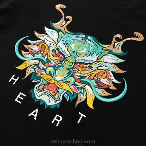 Dragon Embroidered Oversize Sukajan T-Shirt 5
