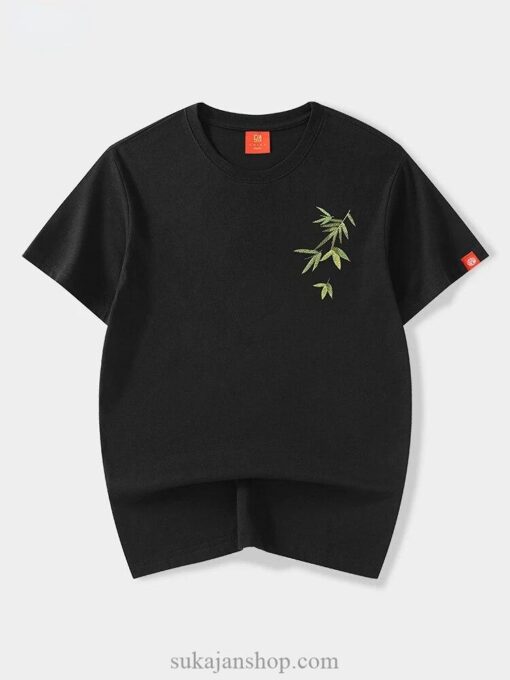 Bamboo Embroidered Harajuku Sukajan T-Shirt 3