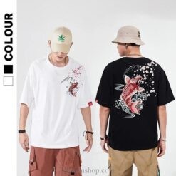 Brocade Carp Embroidered Oversized Sukajan T-Shirt 2