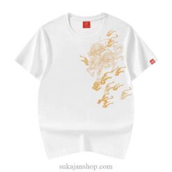 Vintage Streetwear Dragon Hip Hop Embroidery Sukajan T-Shirt 2