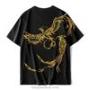 Unisex Golden Phoenix Embroidered Summer T-Shirt 1 Unisex Golden Phoenix Embroidered Summer T-Shirt 1
