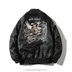 Embroidered Yokosuka Souvenir Windbreaker Eagle Sukajan Jacket 1 Embroidered Yokosuka Souvenir Windbreaker Eagle Sukajan Jacket 1