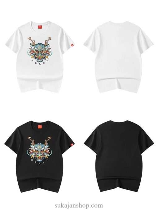 Dragon Embroidered Oversize Sukajan T-Shirt 2