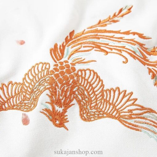 Vintage Harajuku Phoenix Embroidered Sukajan Hoodie 3