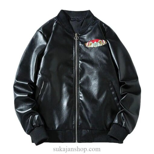 King Monkey Embroidered PU Leather Sukajan Jacket 2 King Monkey Embroidered PU Leather Sukajan Jacket 2