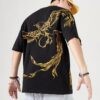 Unisex Golden Phoenix Embroidered Summer T-Shirt 13 Unisex Golden Phoenix Embroidered Summer T-Shirt 13